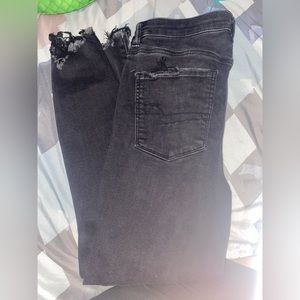Black jeans American eagle size 10